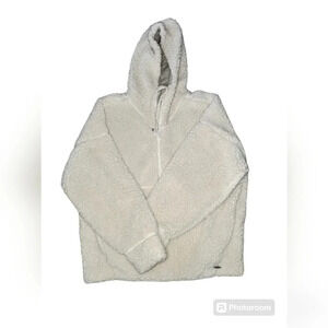 Prana Permafrost Half Zip Soft Cozy Fleece Fluffy Pullover Hoodie Sweater, XL